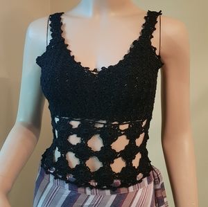 NWT Crochet cropped top